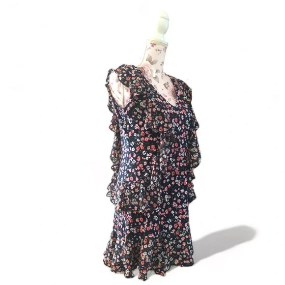 Michael Kors Floral Ruffle Dress - Picture 2 of 3